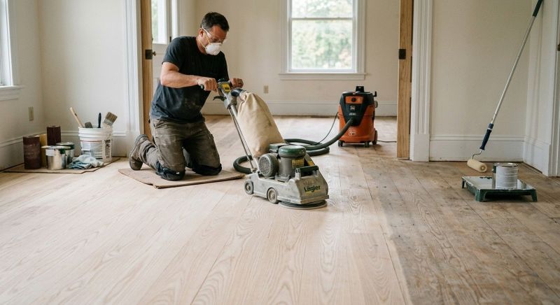 Ash Floor Refinishing in Alpharetta, GA