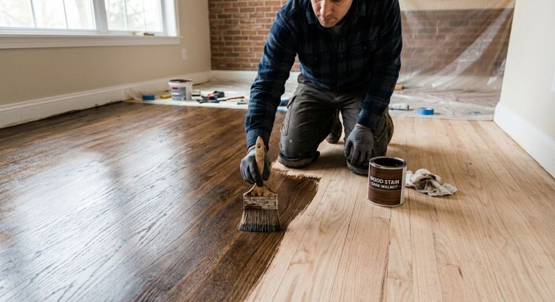 Hardwood Floor Staining in Alpharetta, GA