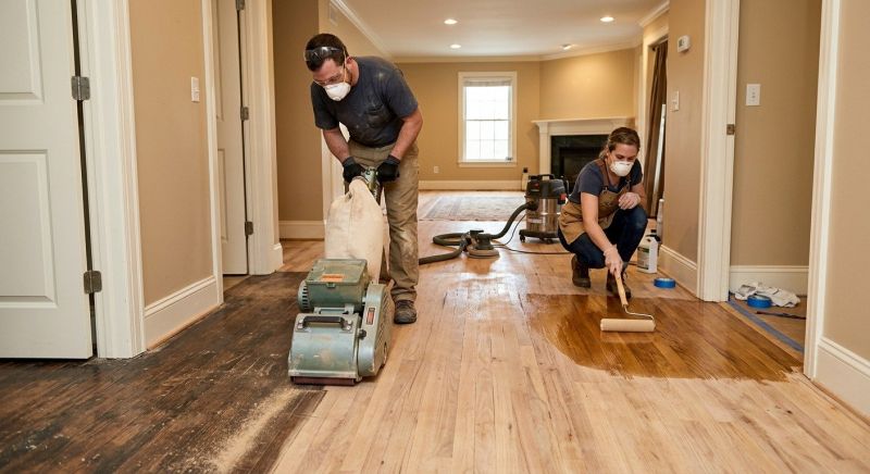 Pine Floor Refinishing in Overland Park, KS