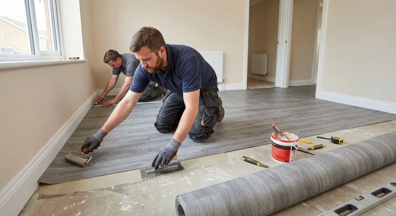 Sheet Linoleum Installation in Manassas, VA